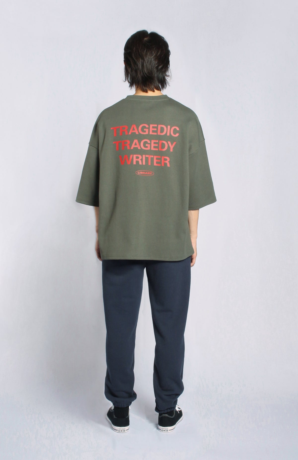 TRAGEDY WRITER - OVERSIZED TEE - INTERLOCK | UPWYW.