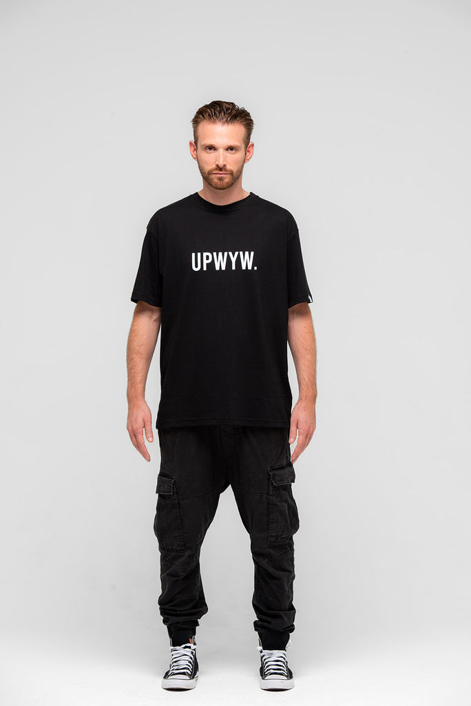 UPWYW.  Black T-Shirt
