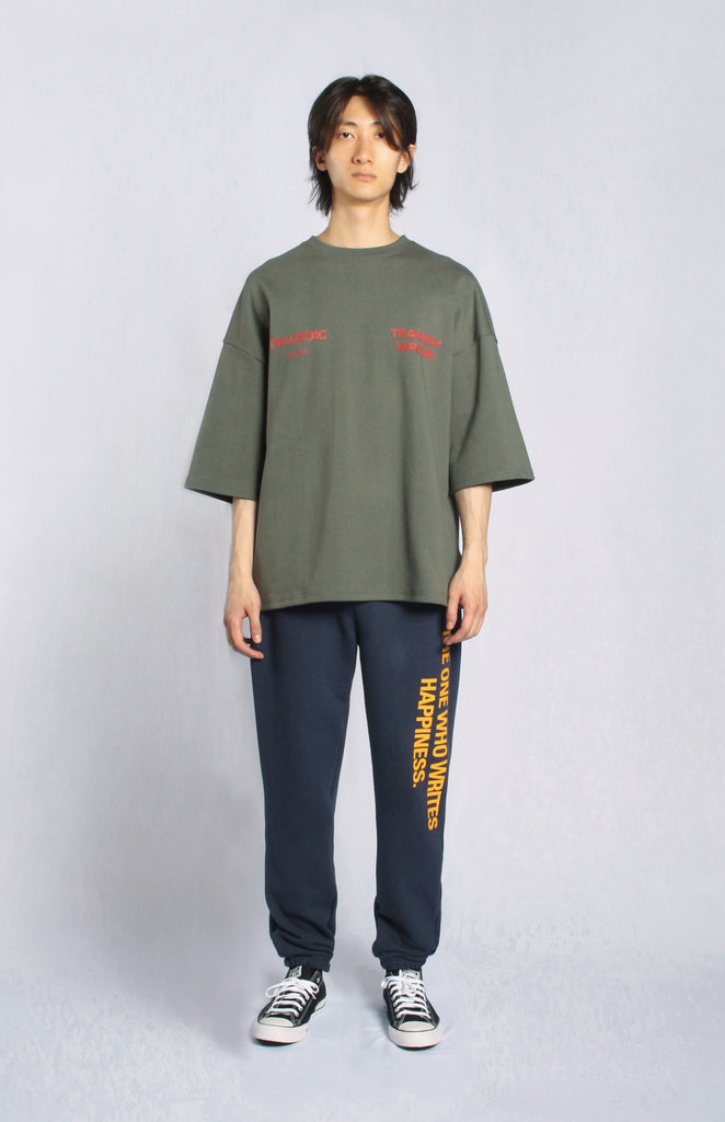 TRAGEDY WRITER - OVERSIZED TEE - INTERLOCK
